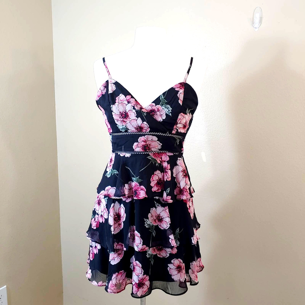 Trixxi  Summer Floral Tiered Dress  Size M